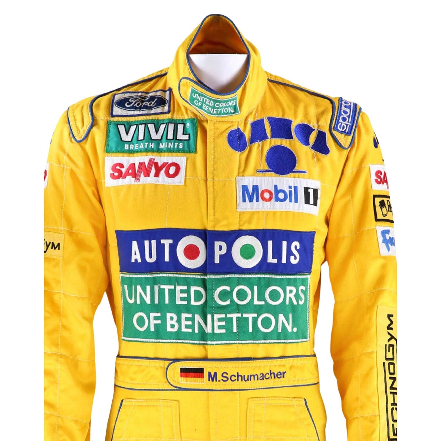 1992 Michael Schumacher Racing Costume Team F1 Benetton Ford