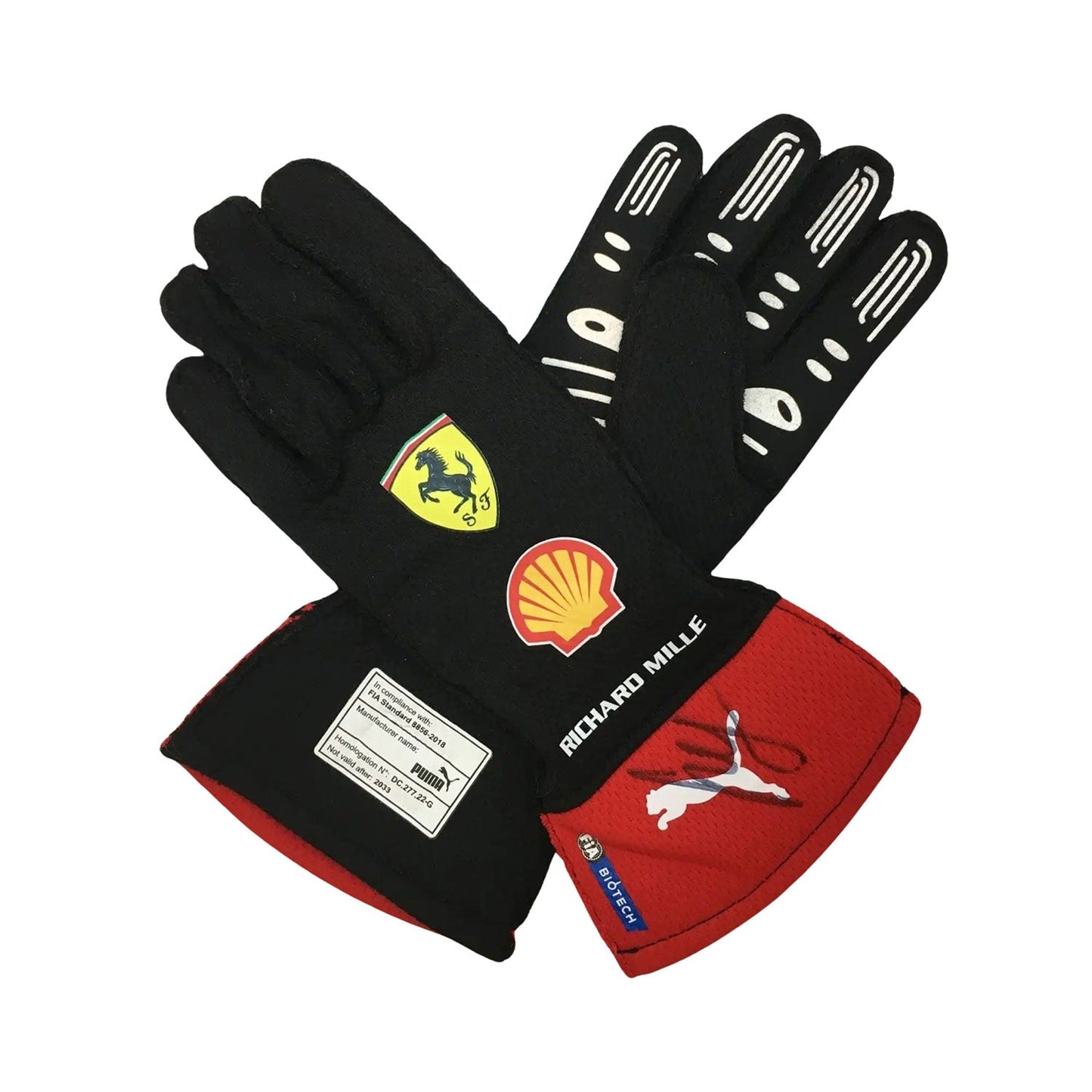 2023 Carlos Sainz Jr Racing Gloves Team F1 Ferrari