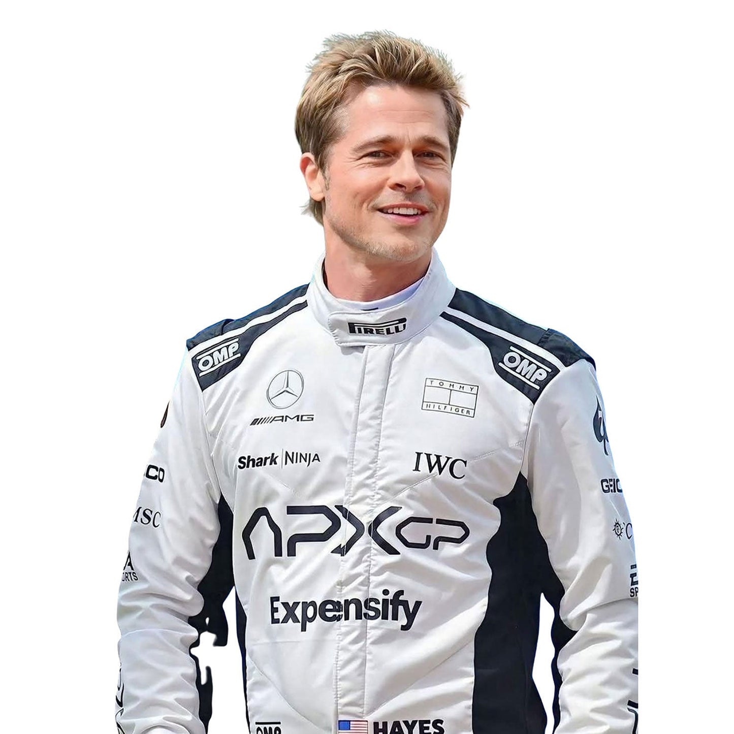 2025 Sonny Hayes (Brad Pitt) F1 The Movie Racing Costume Team APXGP