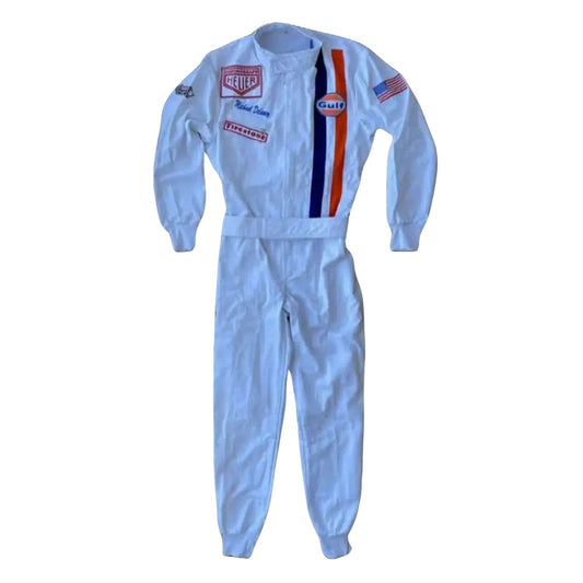 1971 Michael Delaney F1 The LeMans Movie Racing Costume Team Porsche/Gulf (Steve McQueen)