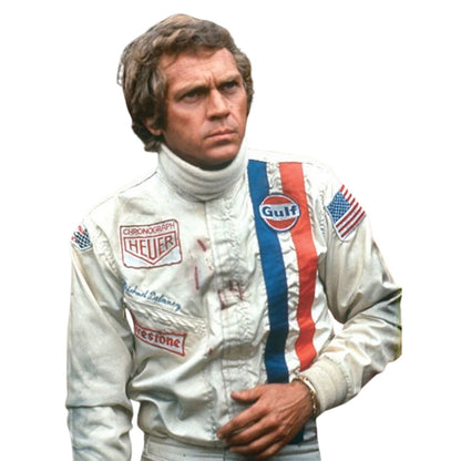 1971 Michael Delaney F1 The LeMans Movie Racing Costume Team Porsche/Gulf (Steve McQueen)