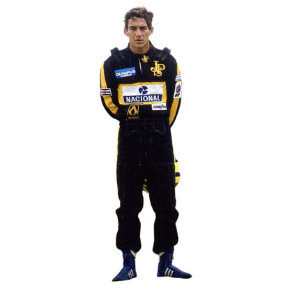 1985 Ayrton Senna Racing Costume Team F1 Lotus