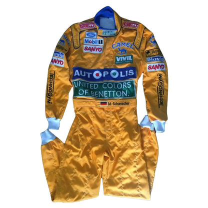 1991 Michael Schumacher Racing Costume Team F1 Benetton Ford