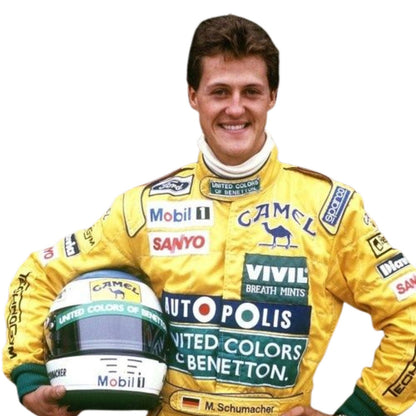 1991 Michael Schumacher Racing Costume Team F1 Benetton Ford