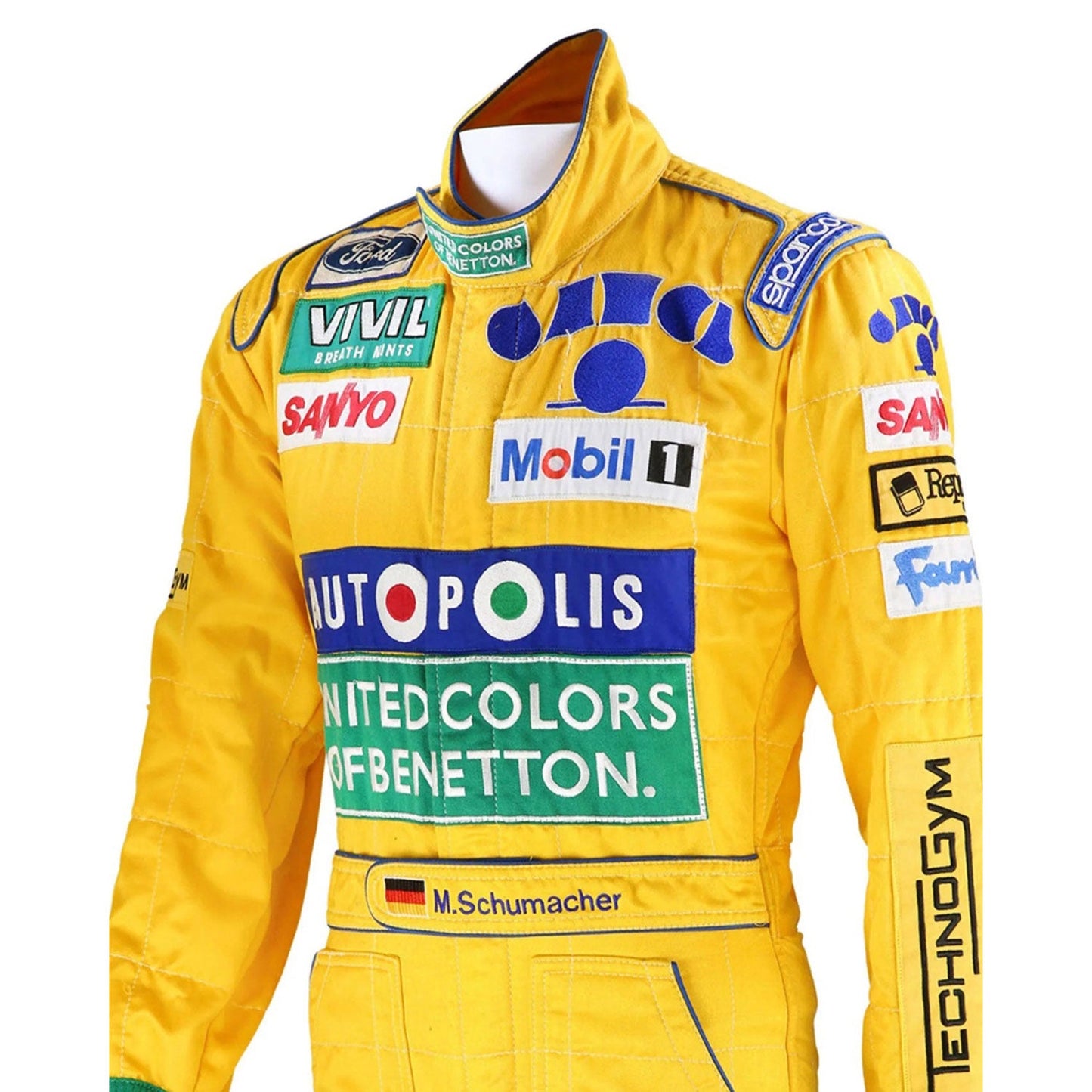 1992 Michael Schumacher Racing Costume Team F1 Benetton Ford
