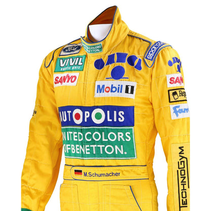 1992 Michael Schumacher Racing Costume Team F1 Benetton Ford
