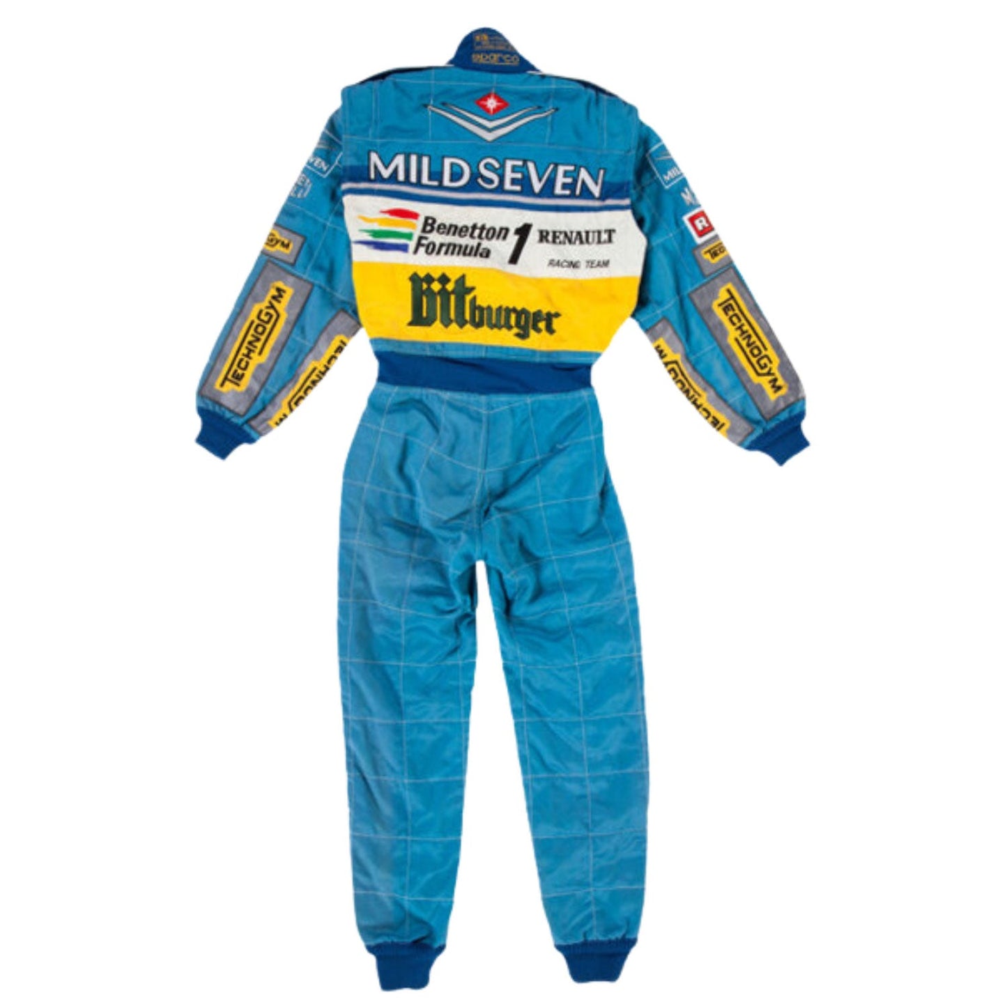 1995 Michael Schumacher BitBurger Racing Costume Team F1 Benetton