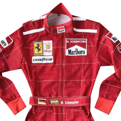1996 Michael Schumacher Racing Costume Team F1 Ferrari