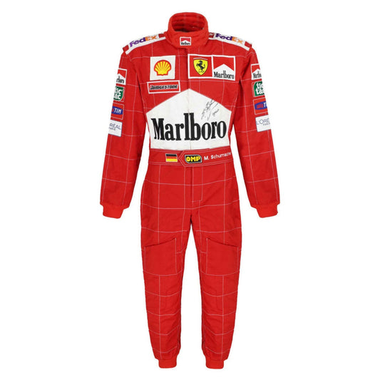 2002 Michael Schumacher Racing Costume Team F1 Ferrari