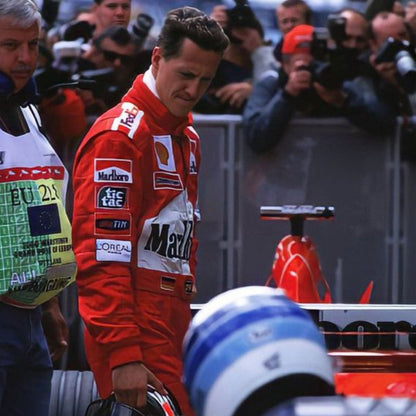 2002 Michael Schumacher Racing Costume Team F1 Ferrari