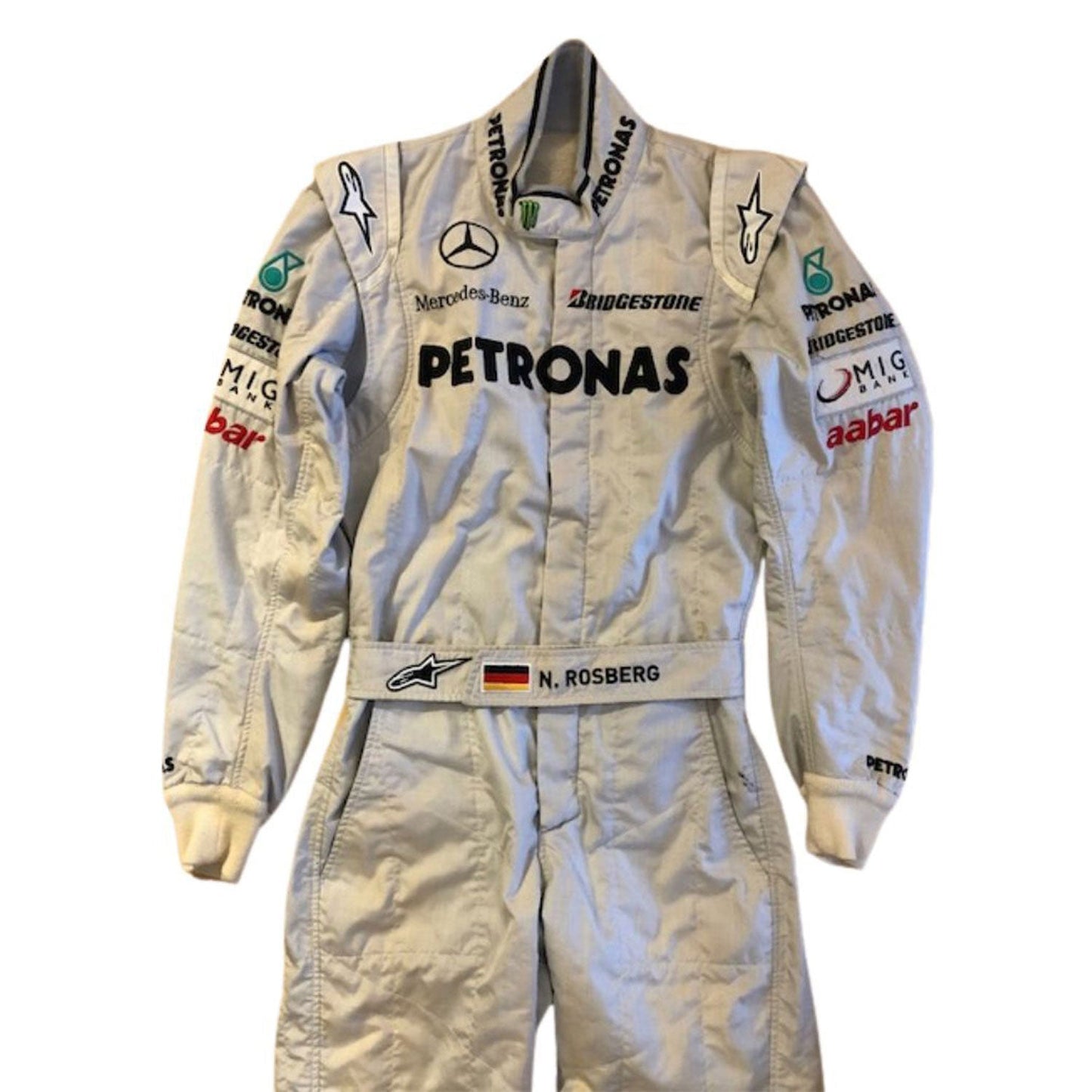 2010 Nico Rosberg Racing Costume Team F1 Mercedes