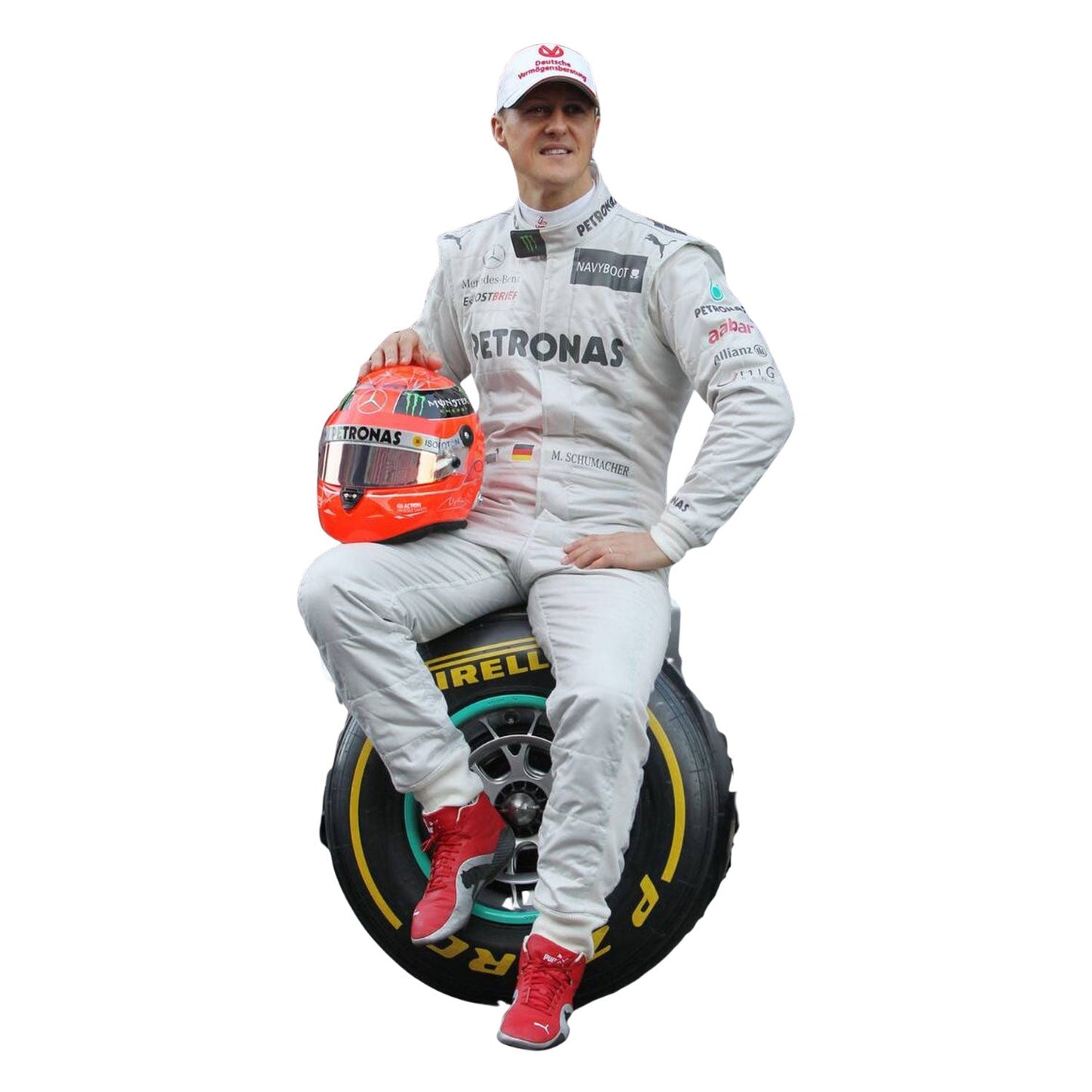 2012 Michael Schumacher Racing Costume Team F1 Mercedes