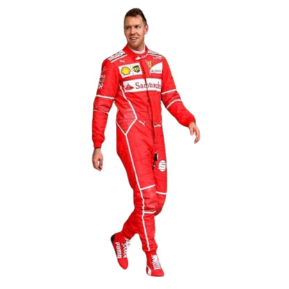 2017 Sebastian Vettel Racing Costume Team F1 Ferrari