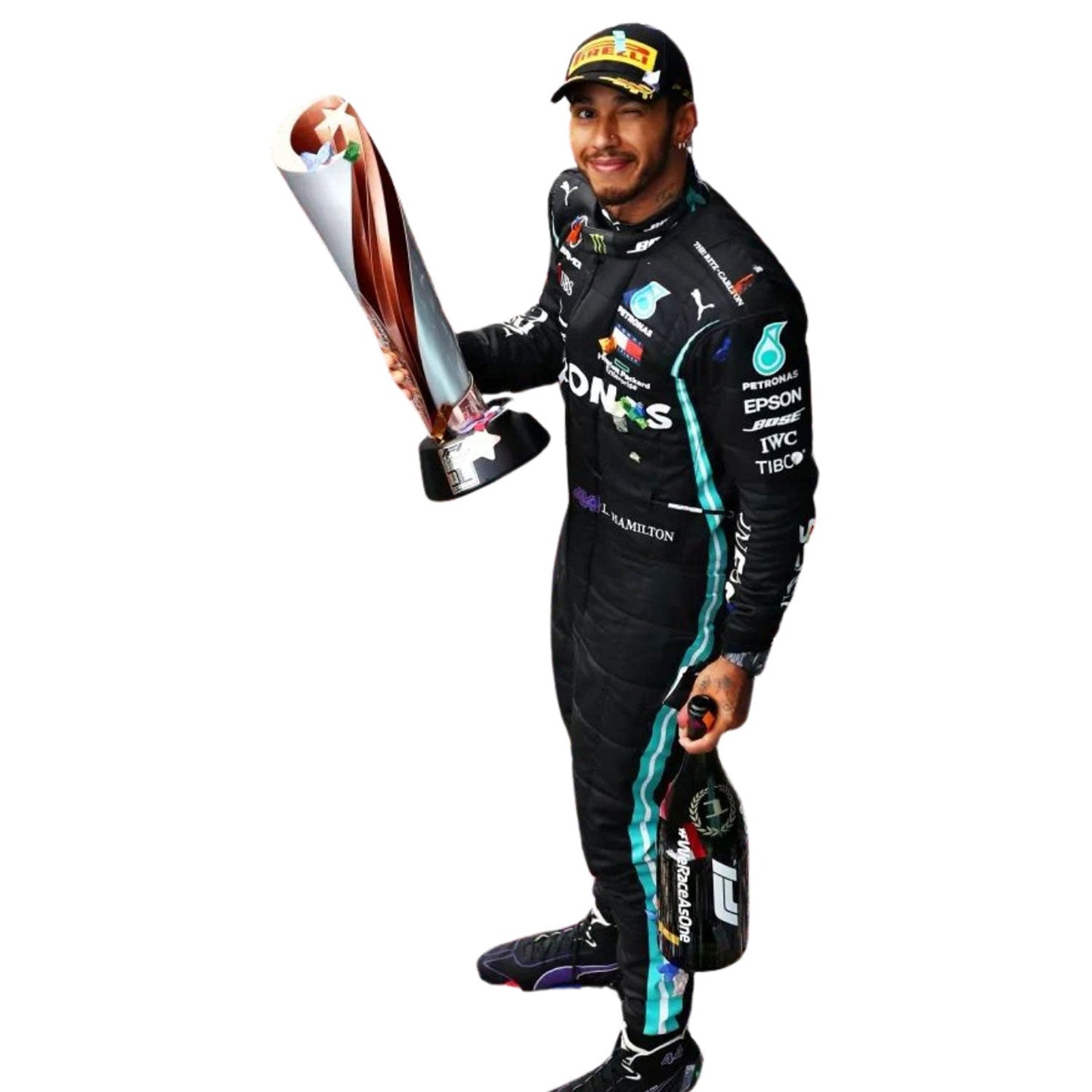 2020 Lewis Hamilton Racing Costume Team F1 Mercedes