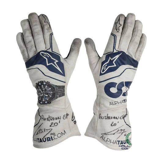 2020 Pierre Gasly Racing Gloves Team F1 AlphaTauri Kartx Gear