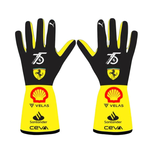 2022 Ferrari 75th Racing Gloves F1 Kartx Gear
