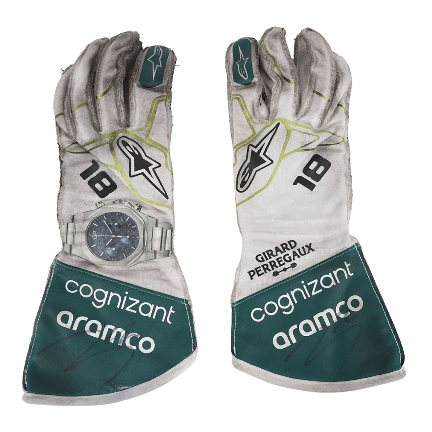 2022 Lance Stroll Dutch GP Racing Gloves Team F1 Aston Martin Kartx Gear