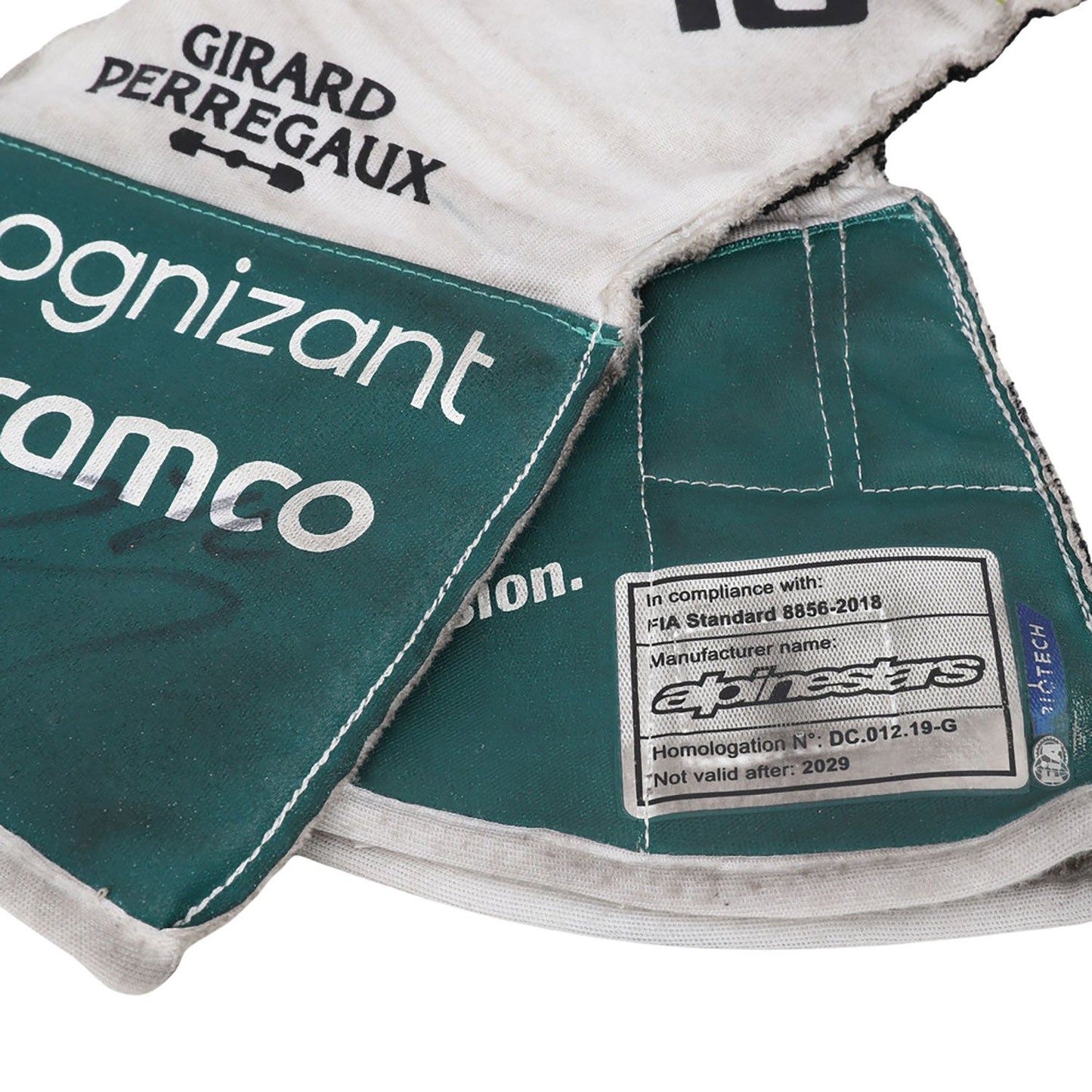 2022 Lance Stroll Dutch GP Racing Gloves Team F1 Aston Martin
