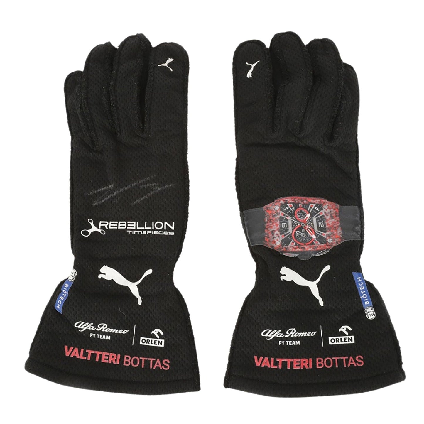 2022 Valtteri Bottas British GP Racing Gloves Team F1 Mercedes Kartx Gear