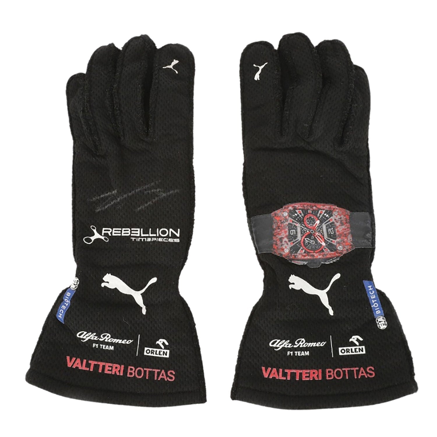 2022 Valtteri Bottas British GP Racing Gloves Team F1 Mercedes Kartx Gear