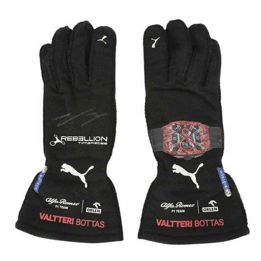 2022 Valtteri Bottas British GP Racing Gloves Team F1 Mercedes Kartx Gear