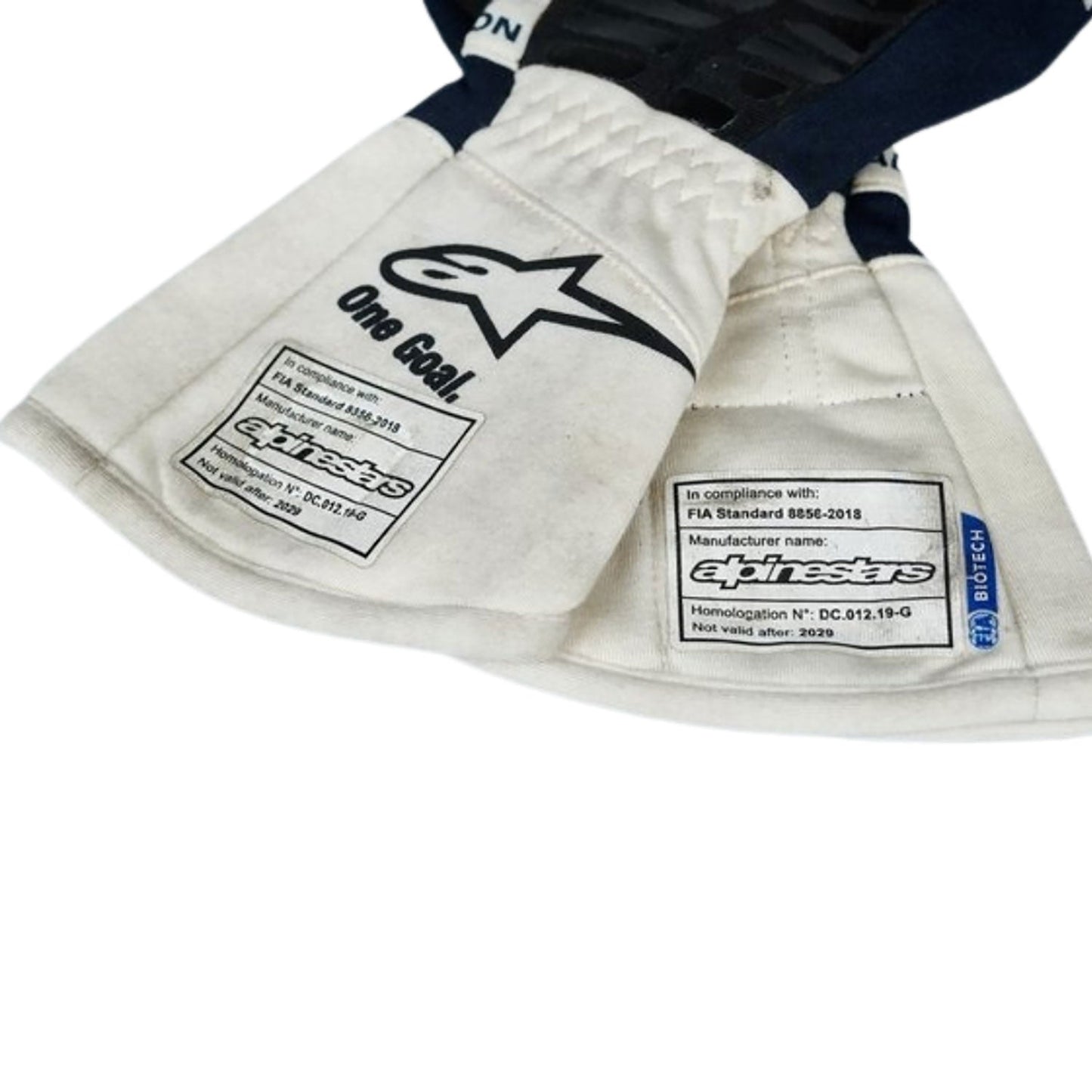 2022 Yuki Tsunoda Racing Gloves Team F1 AlphaTauri