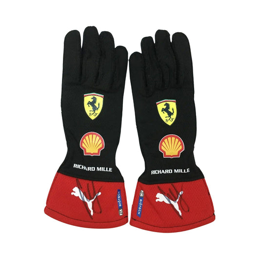 2023 Carlos Sainz Jr Racing Gloves Team F1 Ferrari Kartx Gear