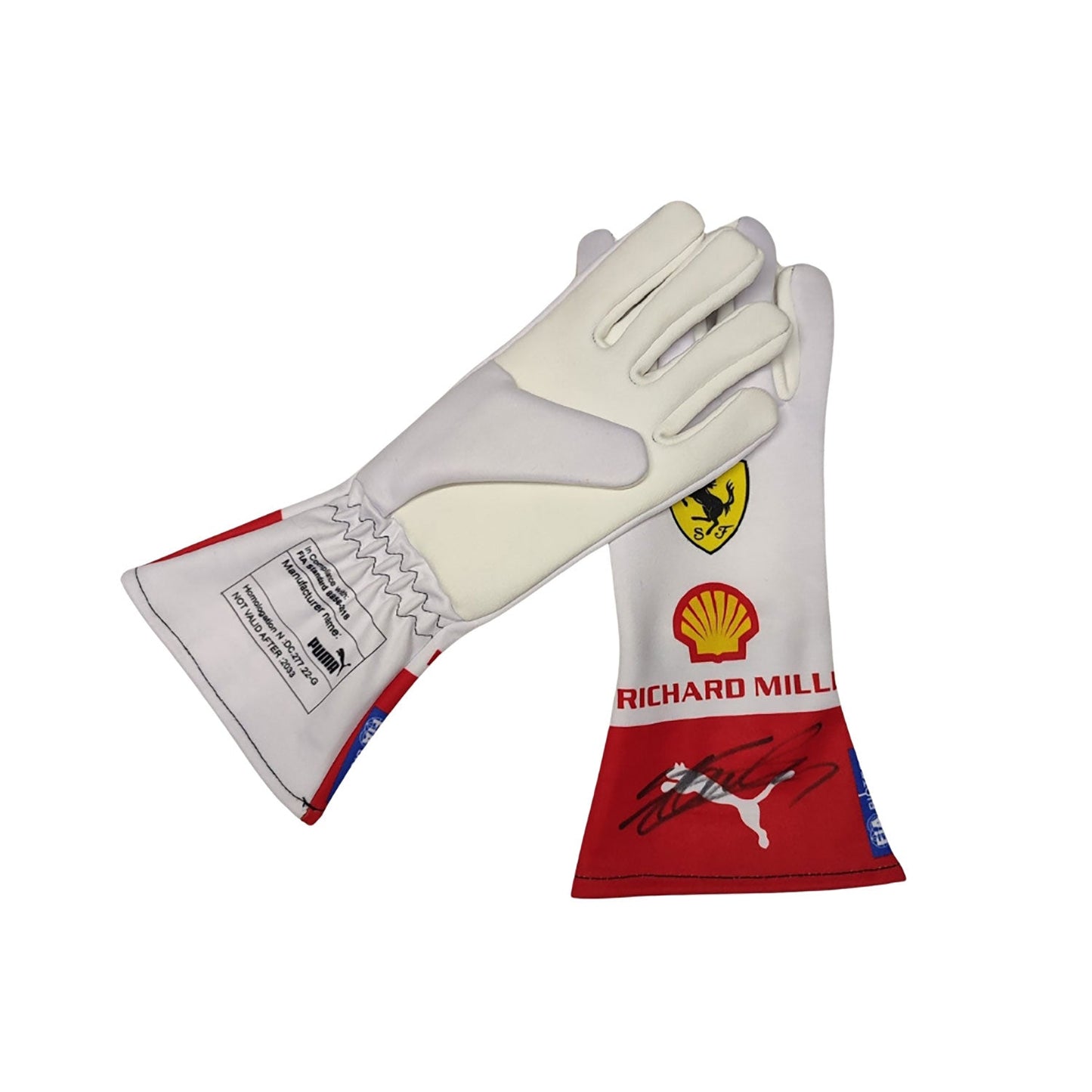 2023 Charles Leclerc Monaco GP Racing Gloves Team F1 Ferrari