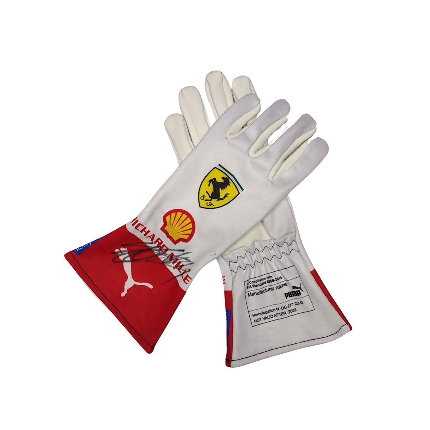 2023 Charles Leclerc Monaco GP Racing Gloves Team F1 Ferrari