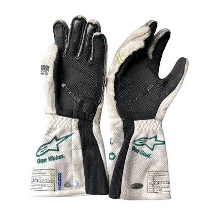 2023 Lance Stroll Baku Worn Racing Gloves Team F1 Aston Martin
