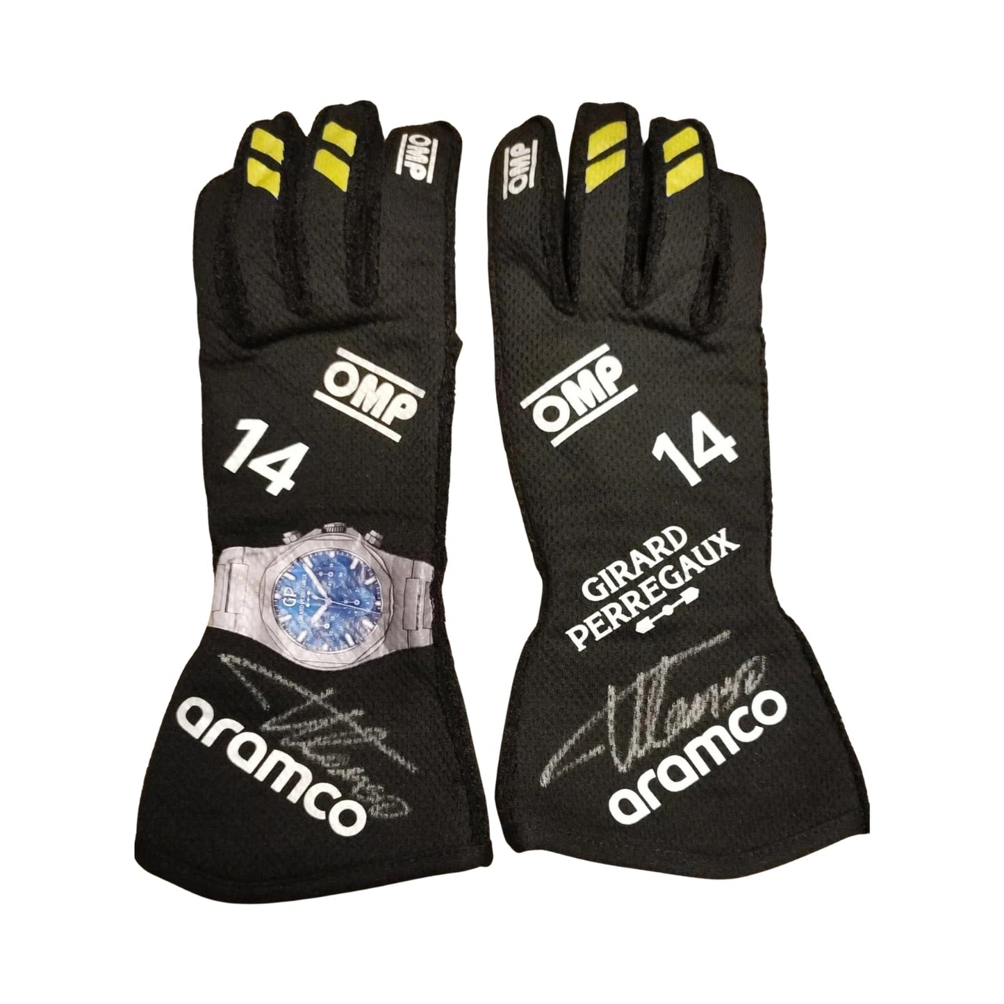 2024 Fernando Alonso Racing Gloves Team F1 Aston Martin Kartx Gear