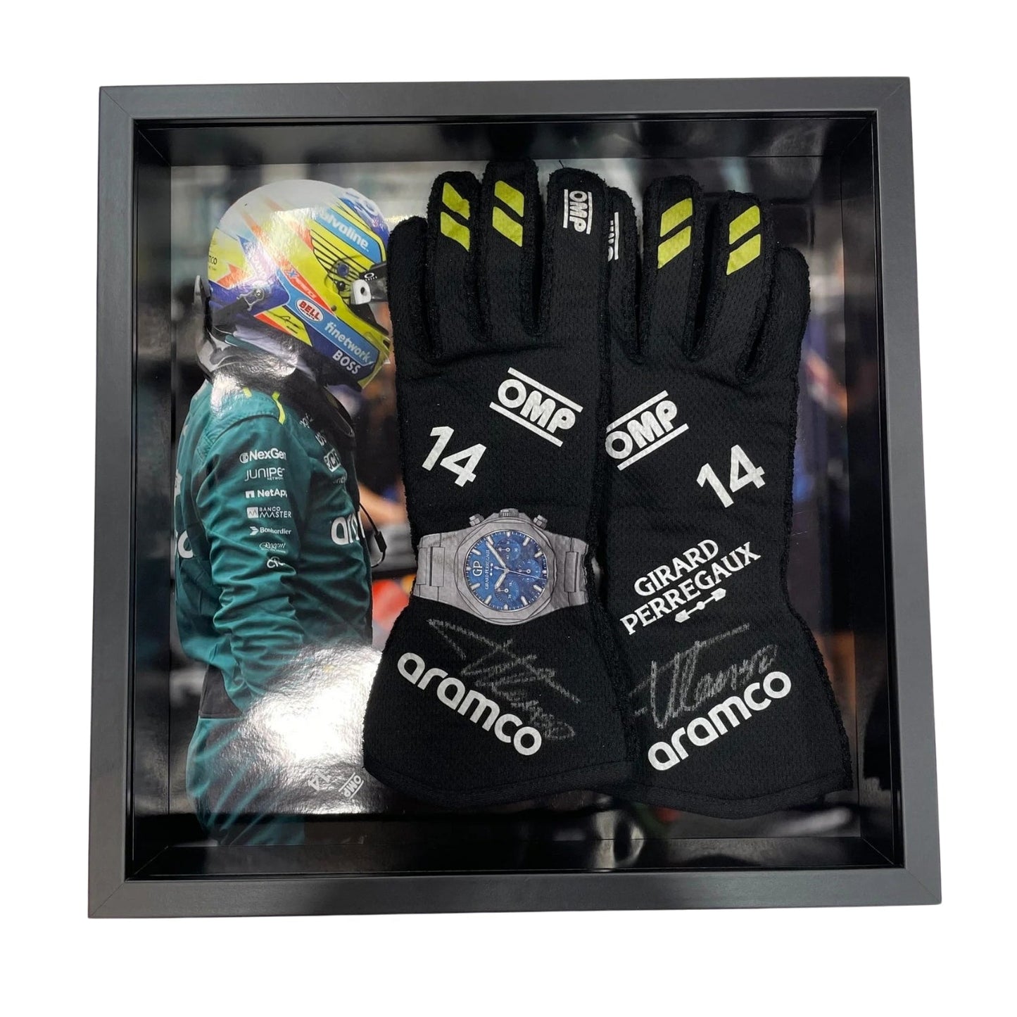 2024 Fernando Alonso Racing Gloves Team F1 Aston Martin