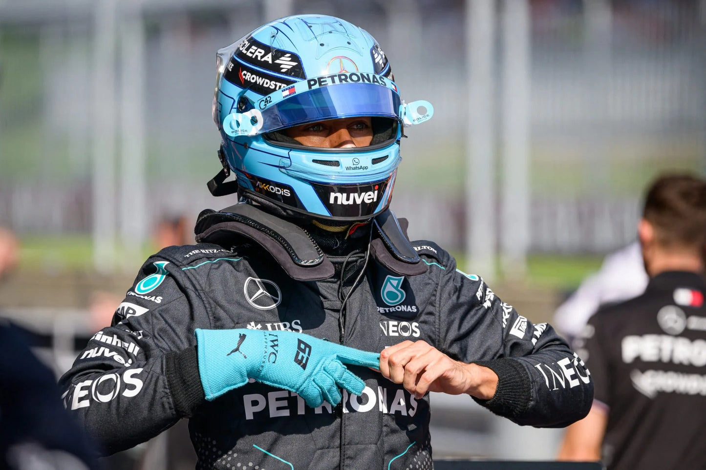 2024 George Russell Racing Gloves Team F1 Mercedes