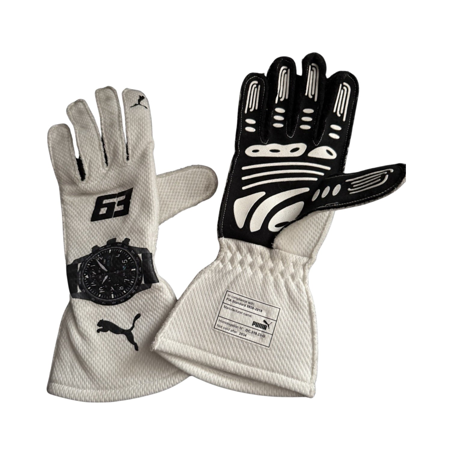 2024 George Russell Qatar GP Racing Gloves Team F1 Mercedes Kartx Gear