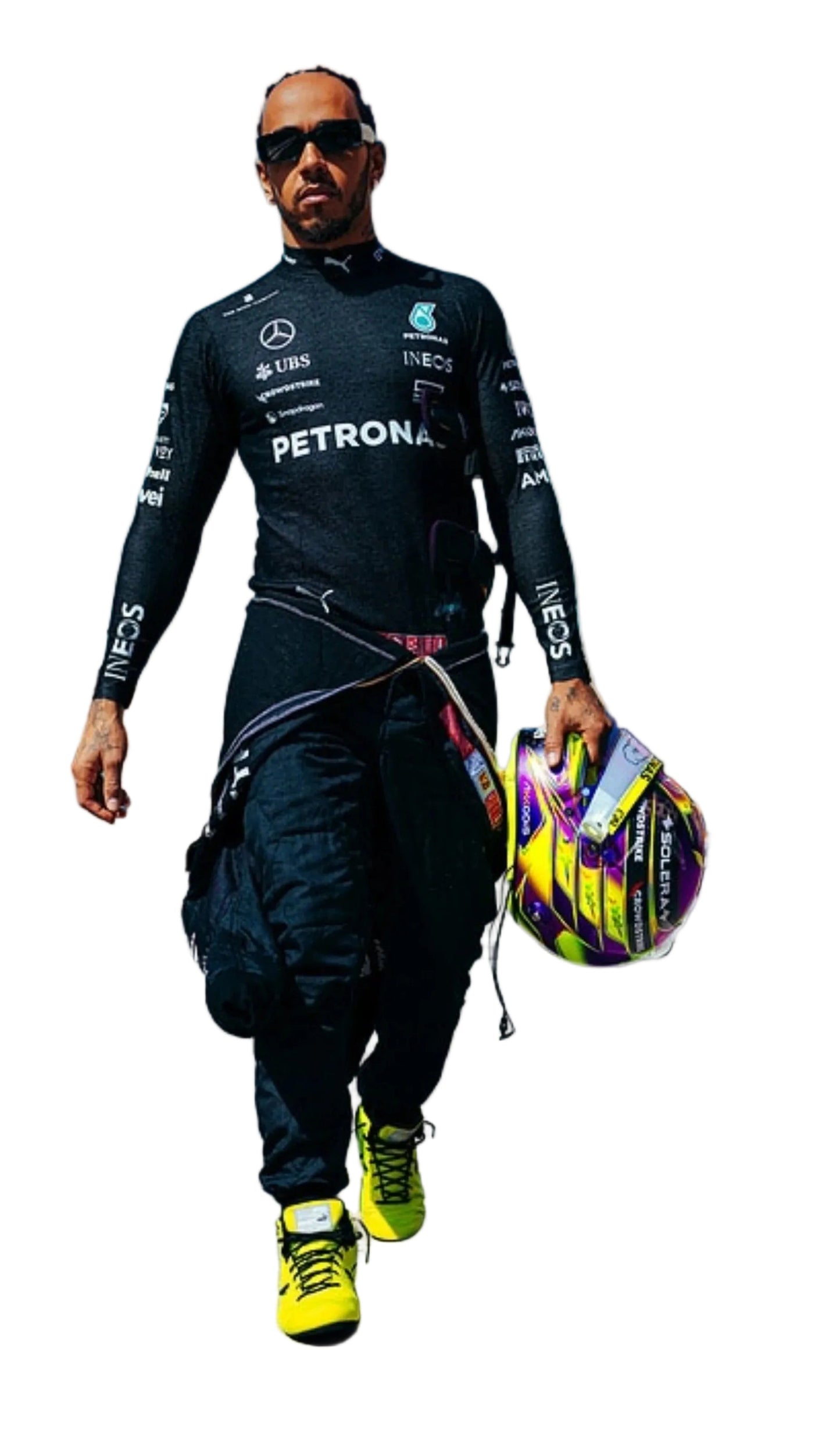 2024 Lewis Hamilton Racing Shoes Team F1 Mercedes AMG Petronas