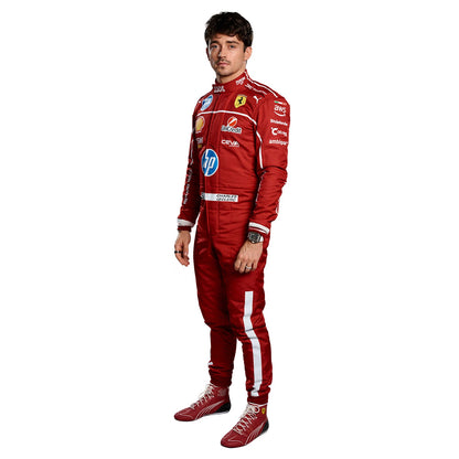2025 Charles Leclerc Racing Costume Team F1 Ferrari