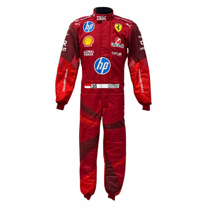 2025 Charles Leclerc Racing Costume Team F1 Ferrari Las Vegas GP