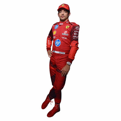 2025 Charles Leclerc Racing Costume Team F1 Ferrari Las Vegas GP