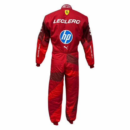 2025 Charles Leclerc Racing Costume Team F1 Ferrari Las Vegas GP