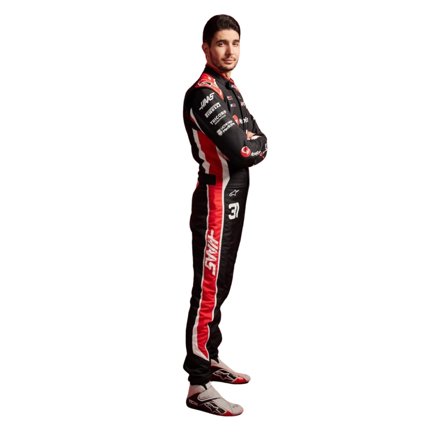 2025 Esteban Ocon Racing Costume Team F1 Haas