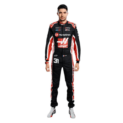 2025 Esteban Ocon Racing Costume Team F1 Haas