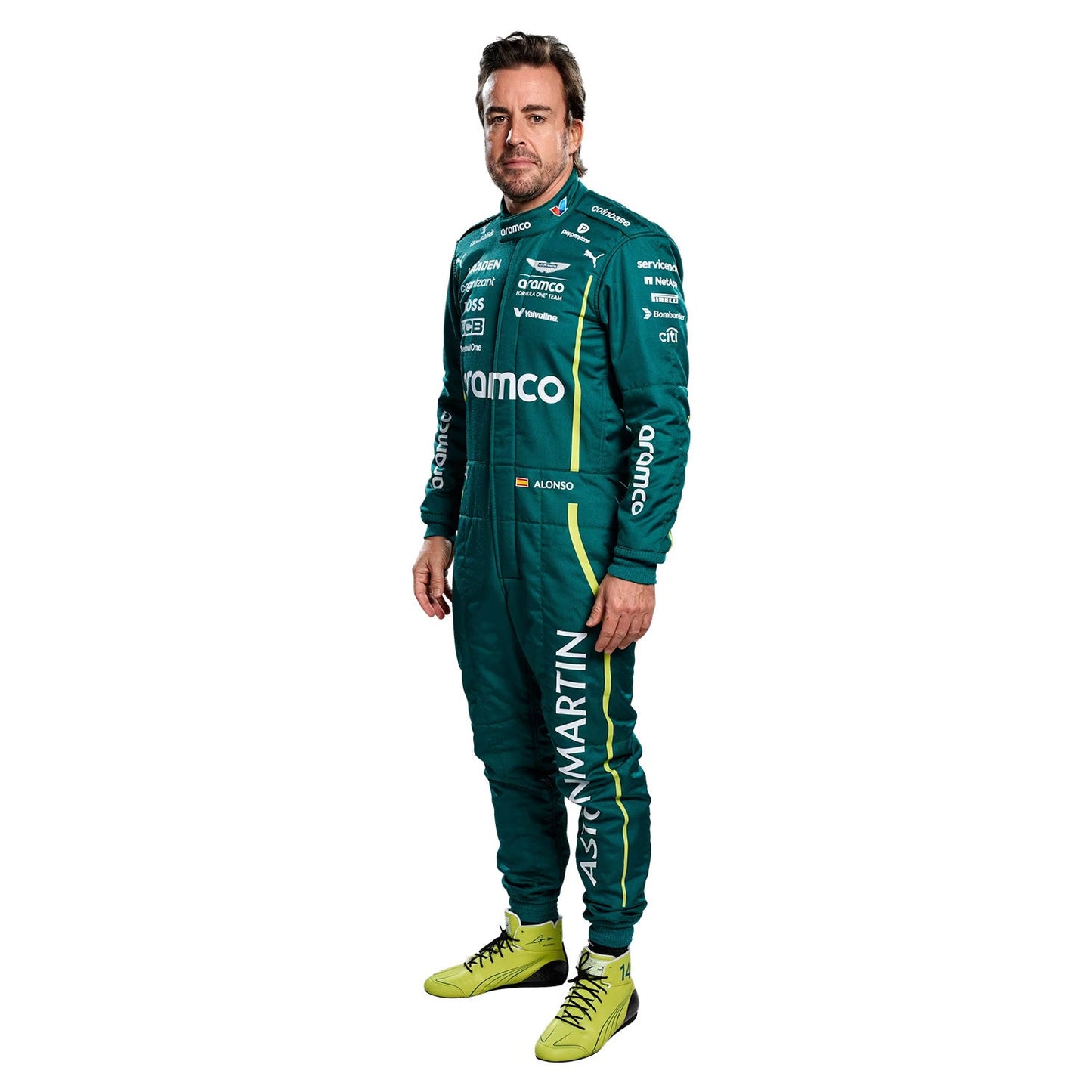 2025 Fernando Alonso Racing Costume Team F1 Aston Martin