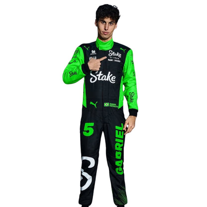 2025 Gabriel Bortoleto Racing Costume Team F1 Kick Sauber