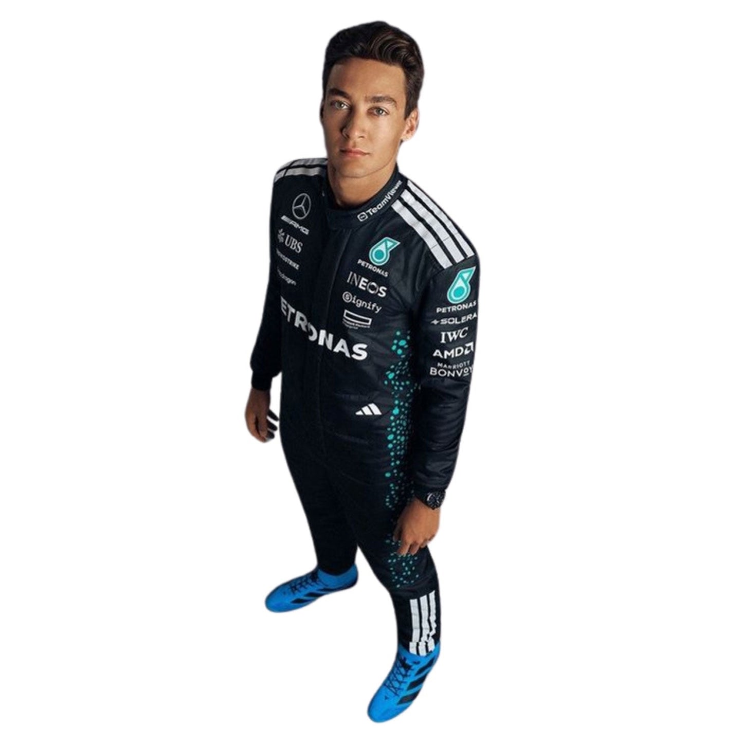 2025 George Russell Racing Costume Team F1 Mercedes