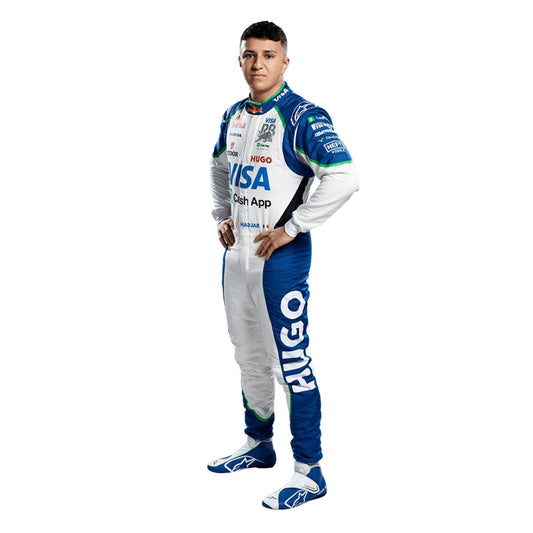 2025 Isack Hadjar Racing Costume Team F1 Racing Bulls