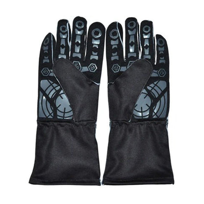Black 2025 Lando Norris Team F1 McLaren racing gloves with a gray pattern - Kartx Gear