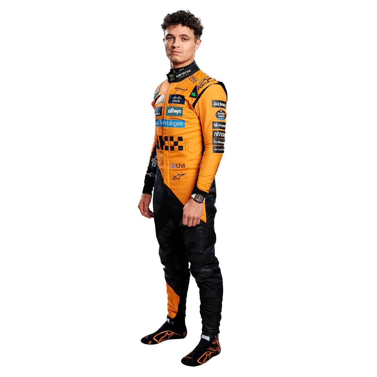 2025 Lando Norris Racing Costume Team F1 McLaren