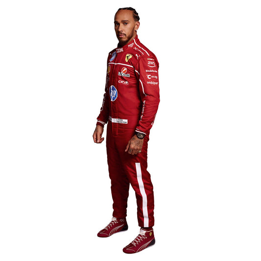 2025 Lewis Hamilton Racing Costume Team F1 Ferrari