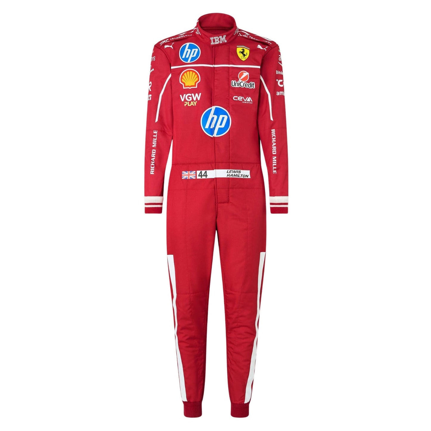 2025 Lewis Hamilton Racing Costume Team F1 Ferrari