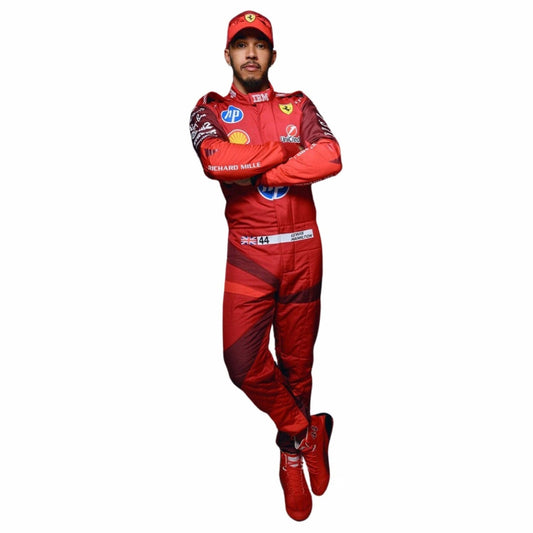 2025 Lewis Hamilton Racing Costume Team F1 Ferrari Las Vegas GP